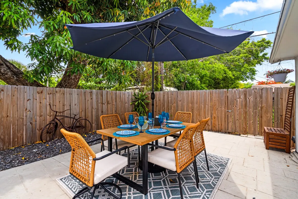 Dine under the shade of the mango tree ️ Surrounded by lush greenery and good vibes.