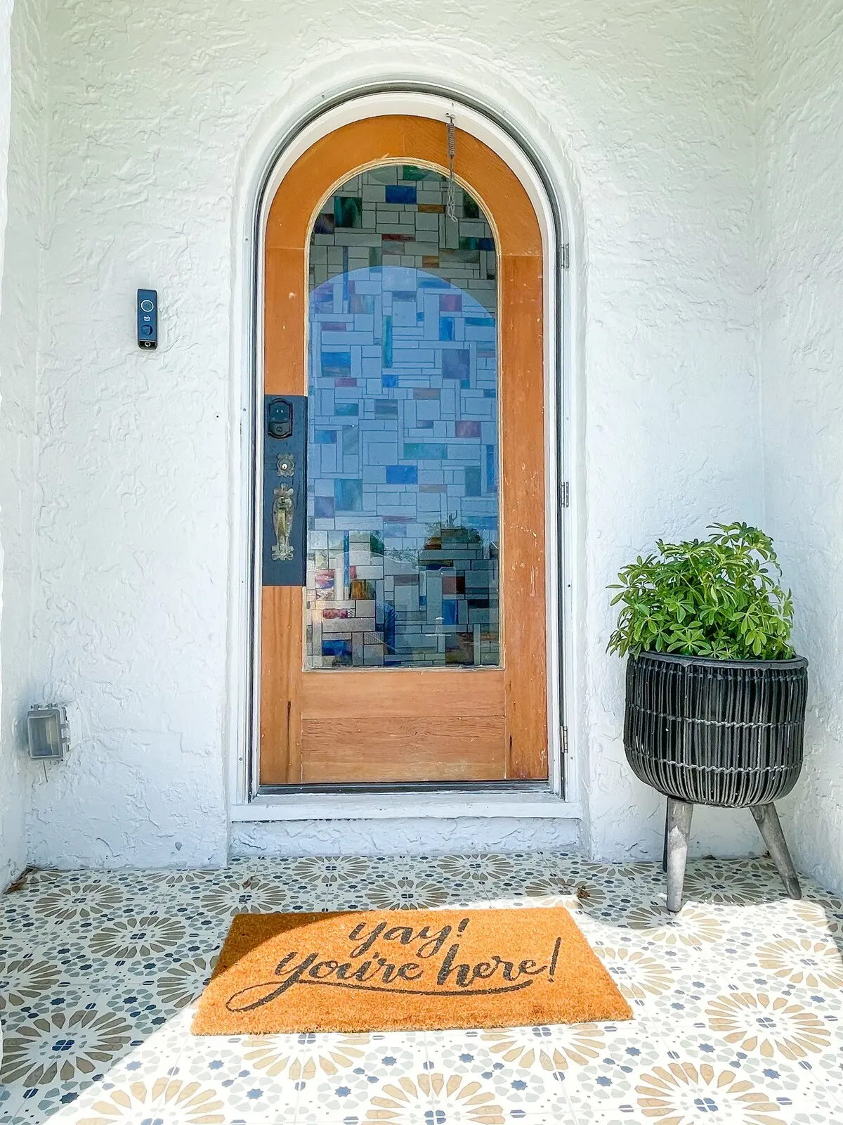 Colorful front entrance preserving the home character at The Marilyn on Monroe